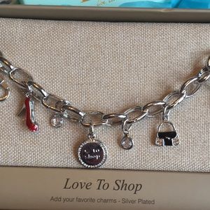 NEW Love To Shop Lovita Charm Bracelet